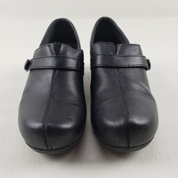 Dansko Solstice Clog Womens 9.5-10 EU 40 Black Leather Slip On Comfort Shoe - Picture 7 of 11
